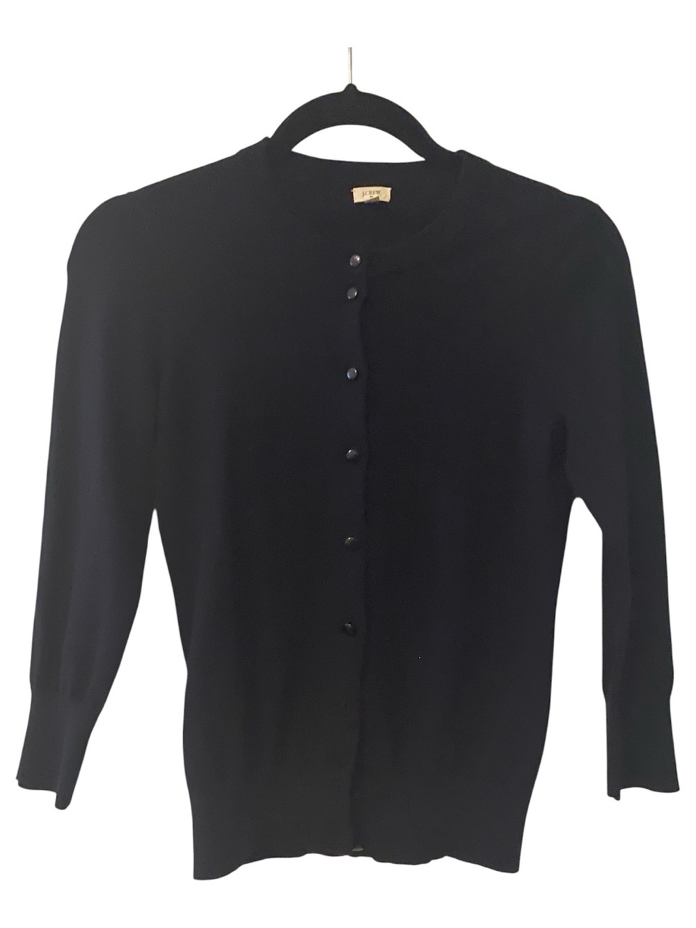 JCrew Classic Navy Women's Crewneck Cardigan Sweater XS